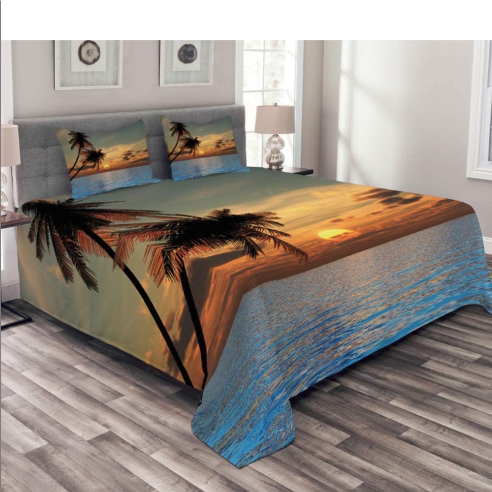 Tropic quilted bedspread